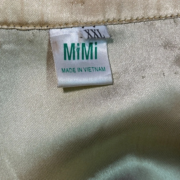 Vintage Chinese Dragon Embroidered Smoking Jacket MiMi Mandarin Unisex, XXL - Picture 6 of 8